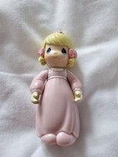 Girl In Nightie 2002 Precious Moments PMI Poseable PVC Ornament