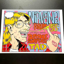 Nirvana 1993 LA Concert Poster