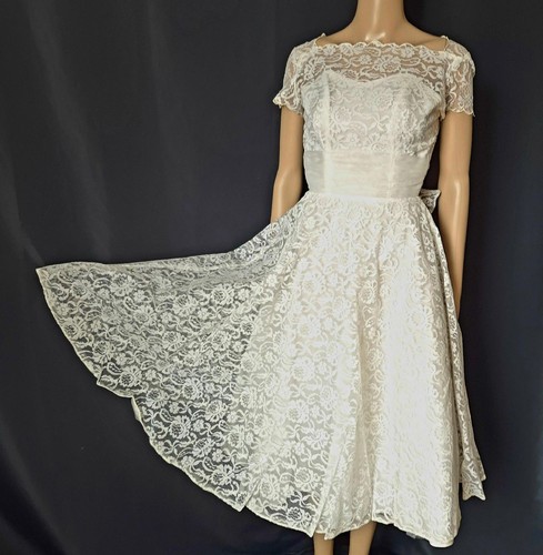 Ivory lace vintage 1940s - 1940s, 50s