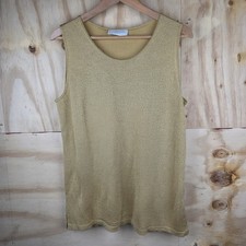 Gold Vest Womens 16 Sparkly