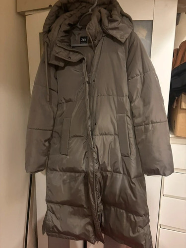 Zara long puffer coat - , size