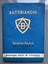 Autobianchi Bianchina Spare Parts Catalogue 1st Edition 1957
