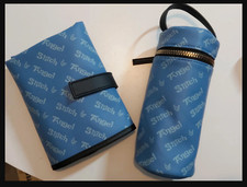 Disney Stitch Fold Out On The Go Travel Changing Mat & Bottle Holder Set - Baby