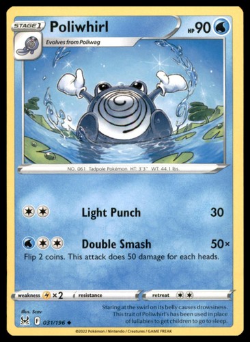 Poliwhirl 031 196 - poliwhirl, 031/196