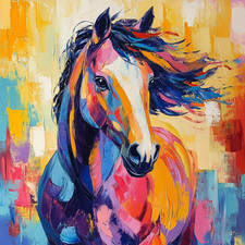 Colourful Horse Stallion