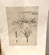 Limited Edition Print of "Mykonos". Signed by artist Iola Spafford.no 35/75