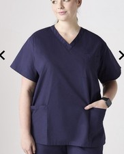 Simon Jersey Unisex Lightweight Scrub Top In Navy Size Medium New In Packing