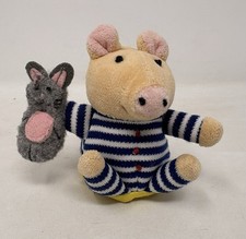Jellycat Vintage Bedtime Buddy Finger Puppet Pig (L4) 1998 Soft Toys Plushies