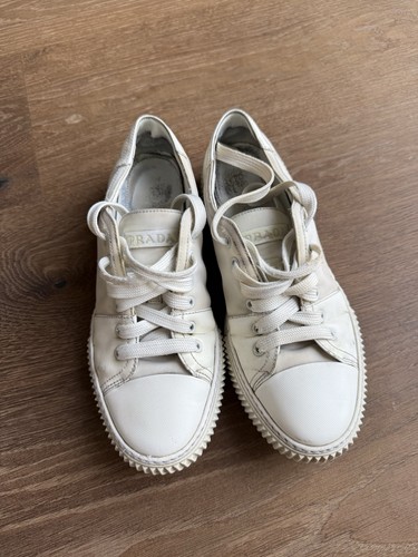 Prada white cream low top - /,