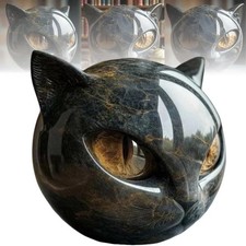 Black Cat Resin Stone Figurine