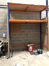 Heavy Duty Warehouse Racking 3m high 1.2m width  25mm MDF Shelves and 6 Rails