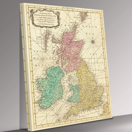 Old map united kingdom vintage - old,