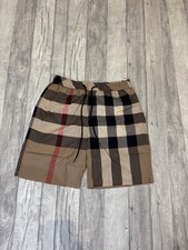 Burberry Checked Swim Shorts, Size Xs, BNWT And Receipt