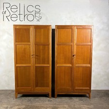 Pair Of Matching Wardrobes Oak