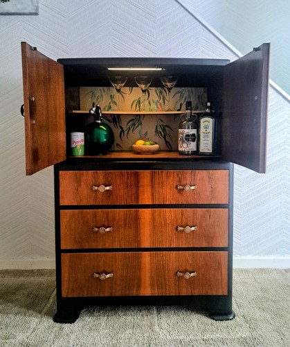 Figured walnut art - art, deco