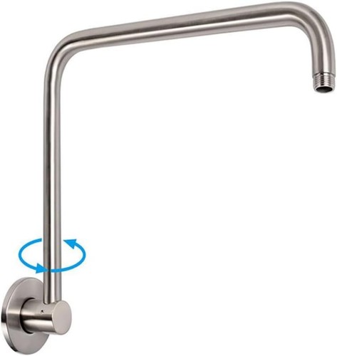 Inch high rise shower arm - 13,