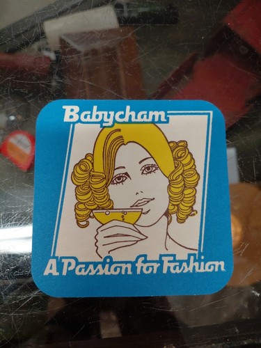 Babycham beer mat - babycham,