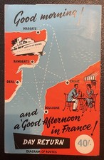 1963  GSN / Eagle Steamers Brochure. Queen Of The Channel, Royal Daffodil Etc B