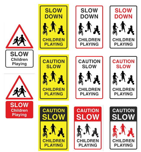 Slow down childeren - playing,