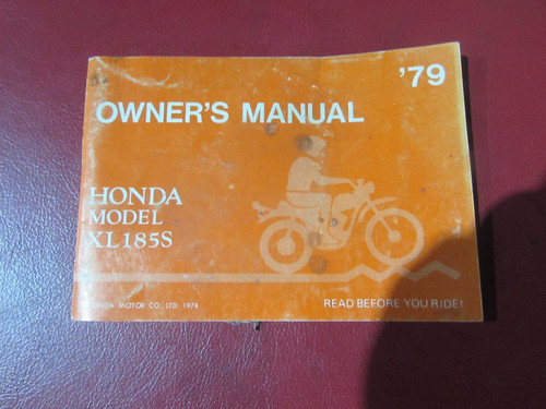 1979 honda xl185 xl185s - xl185s, owners