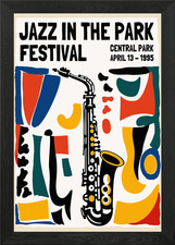 1995 Jazz In The Park Framed