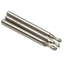 3pcs Radius 1.5mm HSS 2 Flute