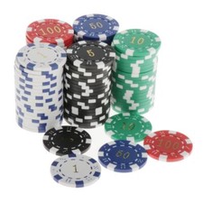 100 lot Chips Poker Chip Set