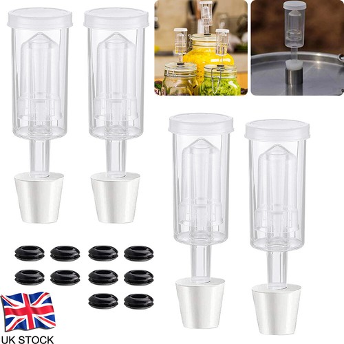 4pack piece type airlock set - 4pack, 3-piece