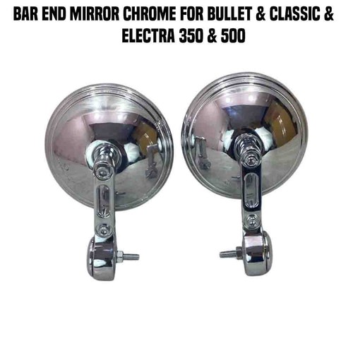 Bar end mirror - chrome, fit
