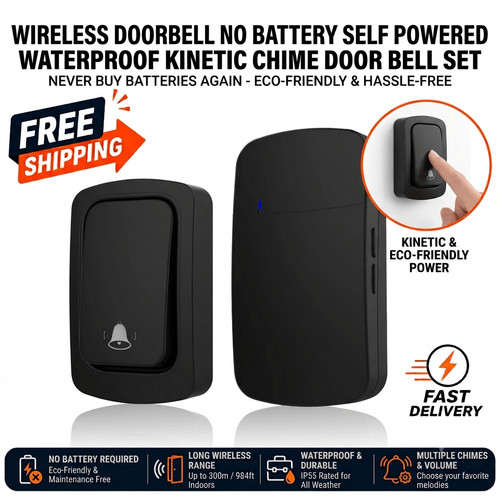 Wireless doorbell battery - doorbell, no