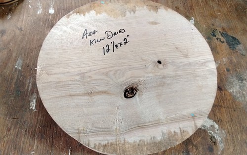 Ash bowl blank - bowl, wood