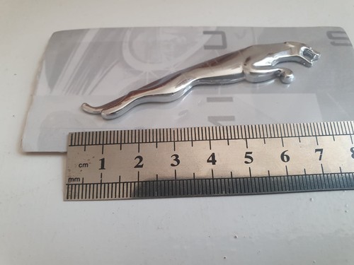 Chrome leaping jaguar emblem - leaping,
