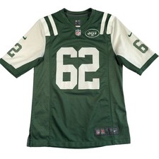 Nike New York Jets NFL Jersey Men's Small Williams #62 Green White Retro