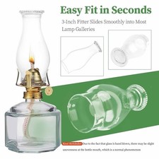 Clear Hurricane Lamp Glass