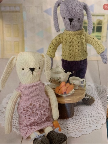 Knitting pattern rabbits - pattern, in