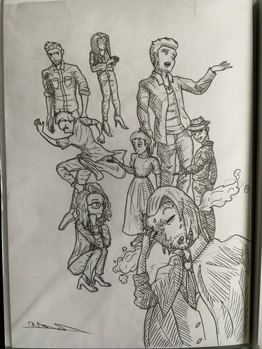 Sketches original one of - original-,
