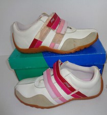 POD Ladies White Pink  Retro Trainers Womens Casual Shoes RRP £65 UK Size 6