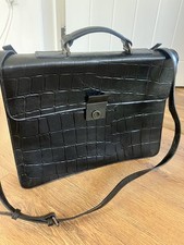 Mulberry  vintage Men’s Classic Black Leather Briefcase – Hardly Used 