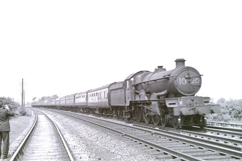 Steam locomotive 35mm slide - locomotive, (35mm