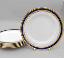 6 x Spode Cobalt Blue Knightsbridge Side Plates, Fine Bone China Y5783
