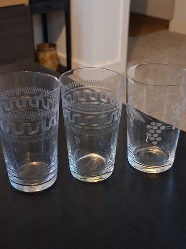Vintage glass tumbler - glass, lot