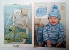 Bundle of 2 Child's Hooded Sweater, Jacket, Hat, Blanket  -  Knitting Patterns