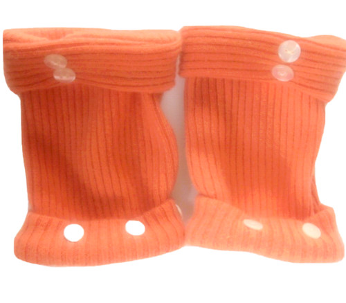 Fingerless gloves orange 100 - fingerless,