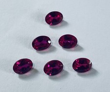 Oval Faceted Ruby Gemstone 8mm x 6mm