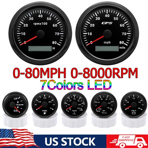 Gauge set 85mm - gauge, gps