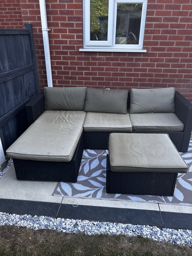 Rattan garden furniture sofa - rattan,