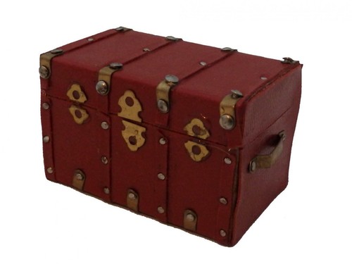 Dolls house leather steamer - dolls,