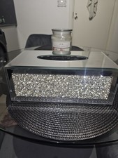 Diamante Mirrored Glass Tissue