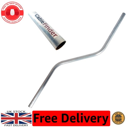 Cranked neck metal pole - 3’,