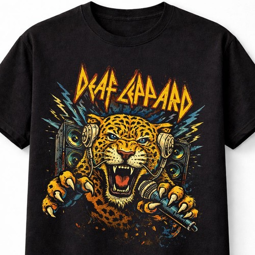 Deaf leppard shirt - t-shirt, rock